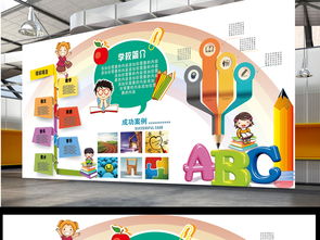 打造童趣空間 精品簡潔卡通校園文化墻設計模板全解析